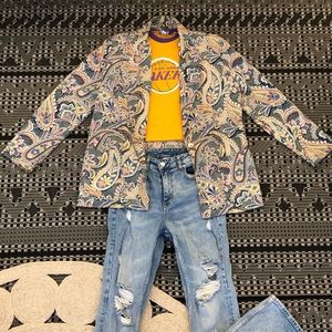 Vintage Paisley Blazer